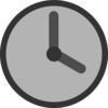 Gray Clock Clip Art